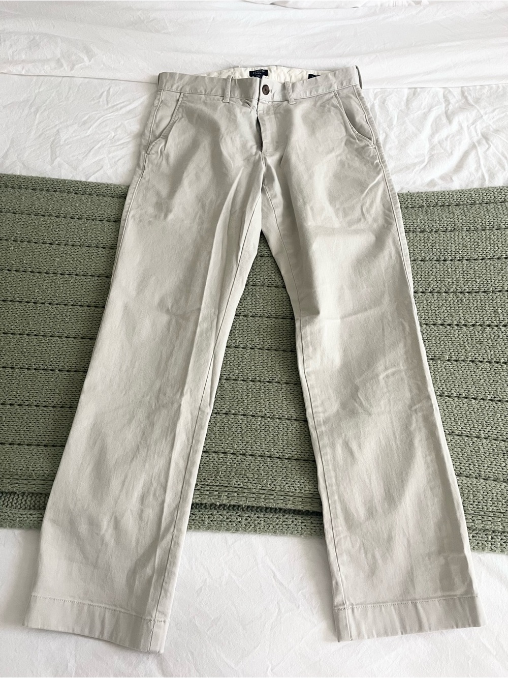 J Crew Men's Beige Chino Pants - Classic Straight Fit - 31x30
